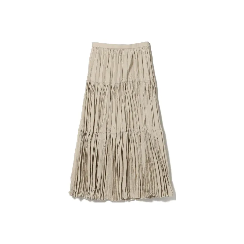Beams Casual Long Skirts Women's Beige-0
