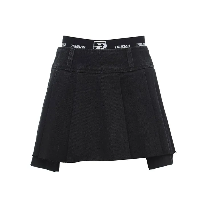 ONLY Denim Short Skirts Women's Black Denim-0
