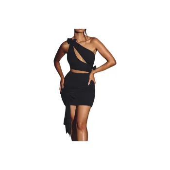 OH POLLY Orchidee Sleeveless Dress Women's Jet Black/Ink Black