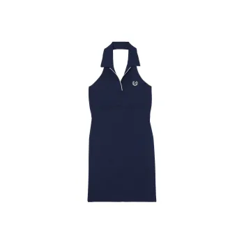 Victoria's Secret PINK Halter Knit Polo Dress/Midnight Navy Sleeveless Dress Women's Midnight Marine