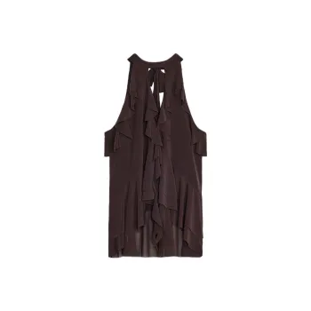 ZARA Tank Top Women's Dark Brown