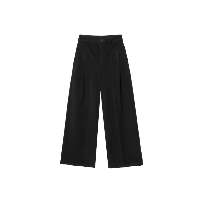 FAWENXIANGZI Suit Trouser Women's Black-0