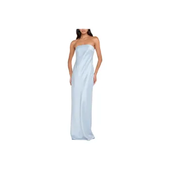 BEC+BRIDGE AUSTEN STRAPLESS MAXI DRESS Sleeveless Dress Women's Dusty Blue/Gray Blue