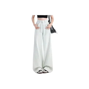 YINLEI Jeans Women's Cream Apricot