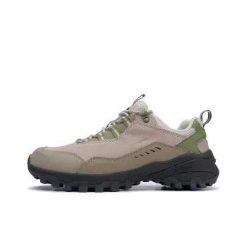 TOREAD Slip Resistant, Abrasion Resistant, Waterproof Low Top Hiking Shoes Women's Light Sand Green
