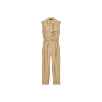 ZARA Jumpsuits Women's Tan
