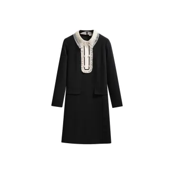 Silky Queen Long Sleeved Dresses Women's Black