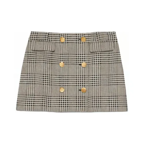 GUCCI SS23 Casual Short Skirts Women's Linen Gray