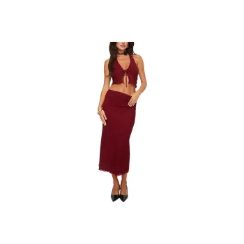 PRINCESS POLLY TAMI SET Skirt Set Women's Berry/Berry Color