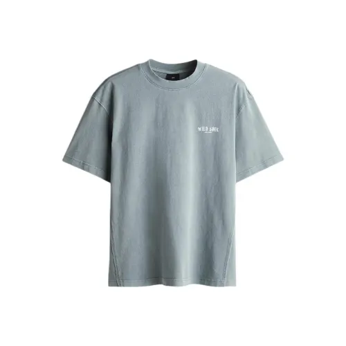 H&M T Shirts Men Turquoise