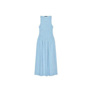 ZARA Sleeveless Dress Women's Blue/White
