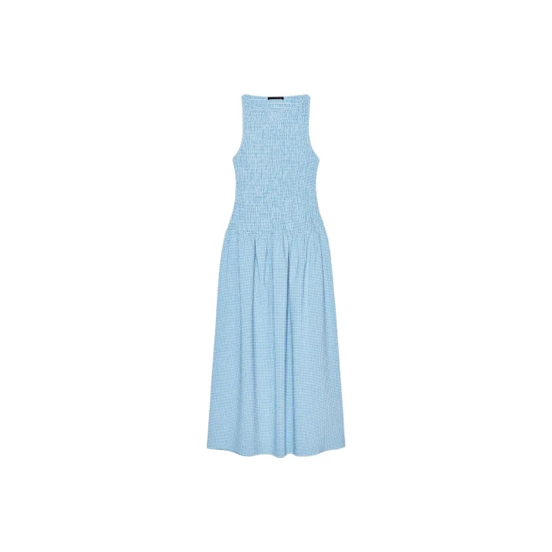 ZARA Sleeveless Dress Women's Blue/White-0