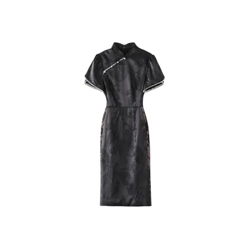 JINYE ORIENTAL Cheongsam Women's Yuan Cyan