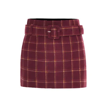 Rose Casual Short Skirts Women's Red