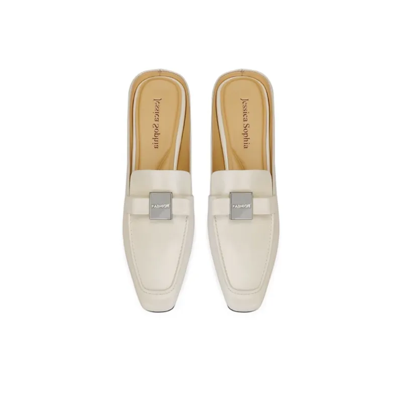 JESSICA SOPHIA Rubber Sole Metal Odor Resistant Closed Toe Slippers Women's-4