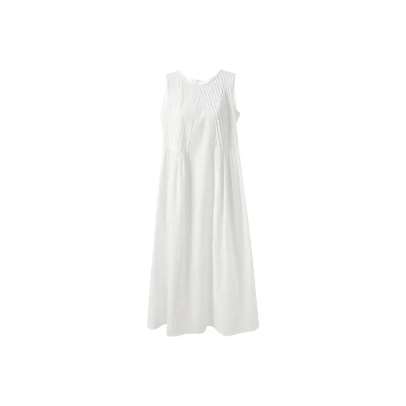 3COLOUR Sleeveless Dress Women's Pearl White-0