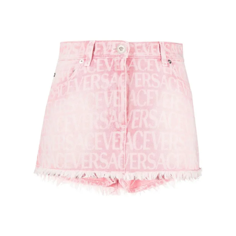 VERSACE Denim Shorts 'Black/VERSACE Gold'-0