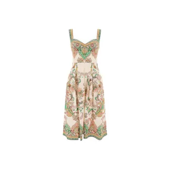 ETRO Pleated Printed Midi Dress