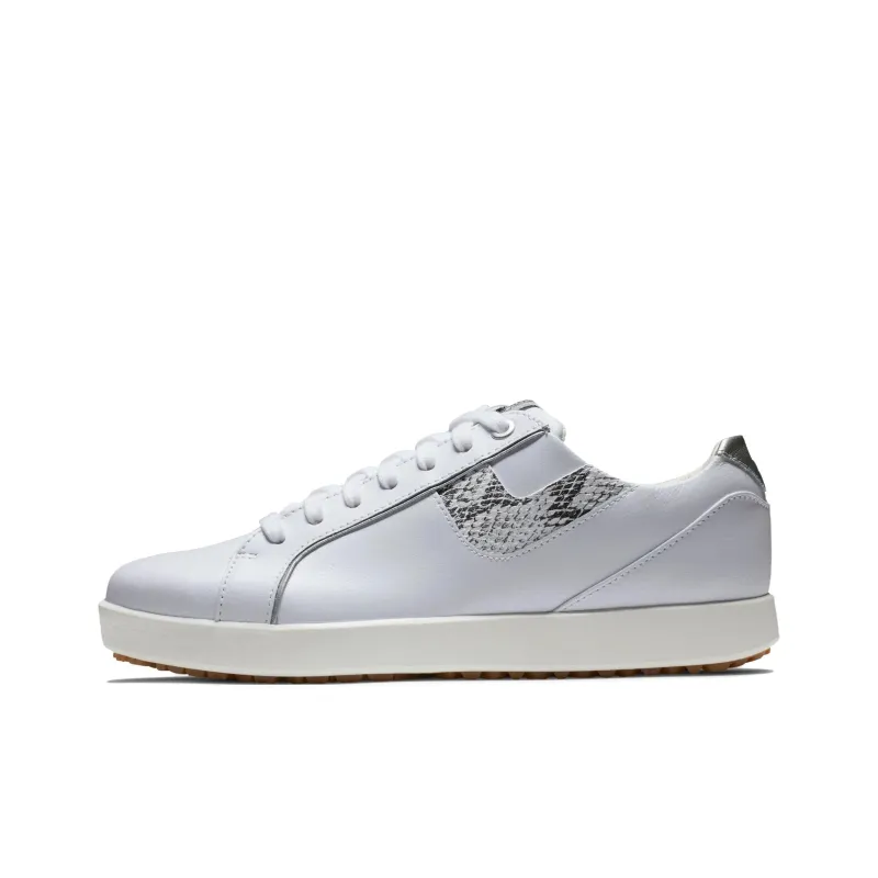 FOOTJOY Links Anti Slip Wear Resistant Low Top Golf Shoes Women's White-0