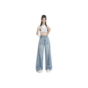 YINLEI Jeans Women's Washed Blue