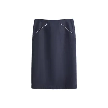 MS MIN Casual Long Skirt Women's Black