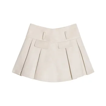 Wahju Casual Short Skirts Women's Cream Apricot