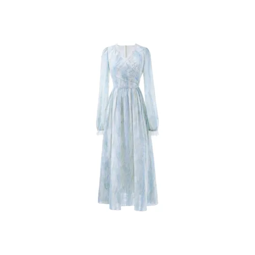 JOSR Long Sleeved Dress Women's Light Blue