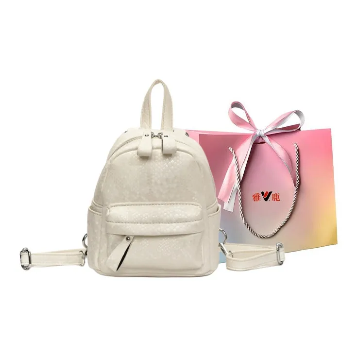 Yalu PU Backpack Regular Women's Black/Silver/Purple/White-17