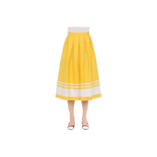 MOSCHINO Casual Long Skirts Women's Yellow