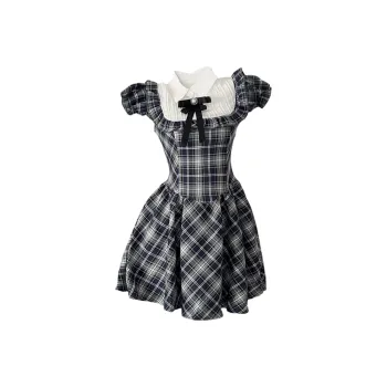 Nooidea Official Short Sleeved Dresses Women's Dark Blue