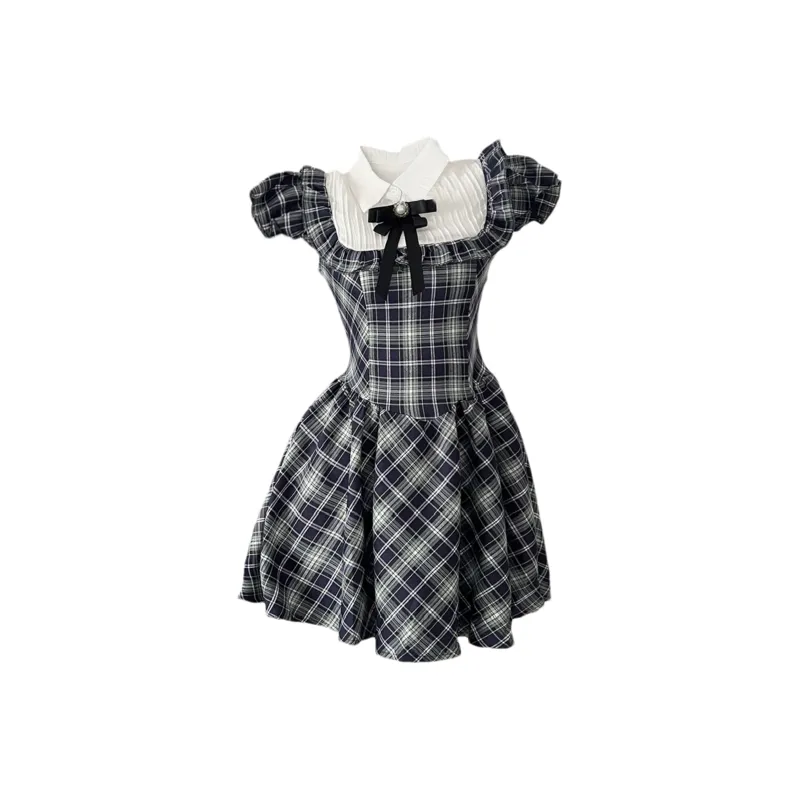 Nooidea Official Short Sleeved Dress Women's Dark Blue-0