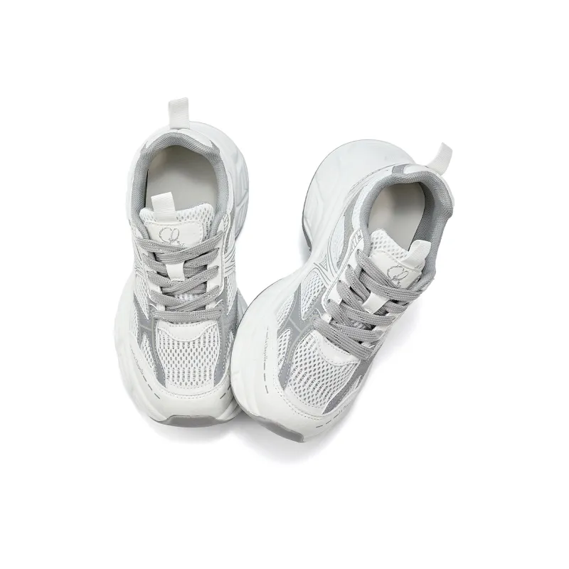 La Chapelle Cushioning, Wear Resistant Low Top Chunky Sneakers Women's White-1