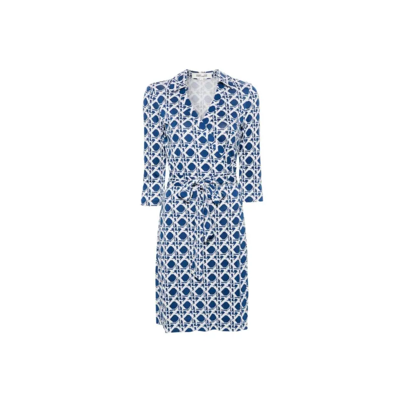 DVF Diane Von Furstenberg New Jeanne Silk Wrap Dress-0