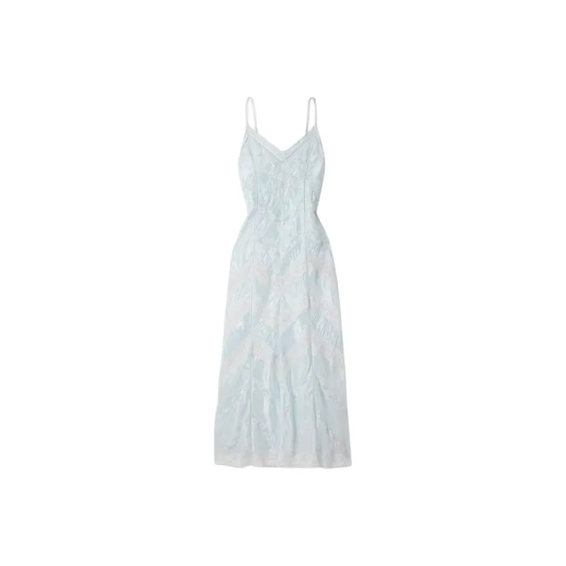 LOVESHACKFANCY Slip Dresses Women's Light Blue-0