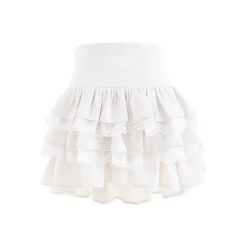 Blovelan Casual Short Skirts Women's Apricot