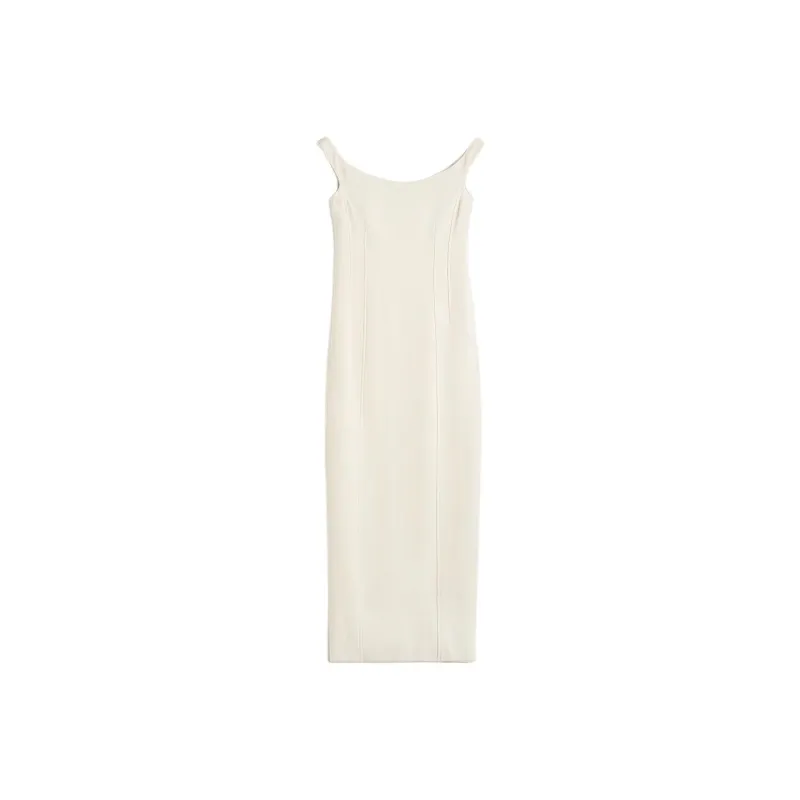 TOTEME Curved Off shoulder Maxi Dress-0