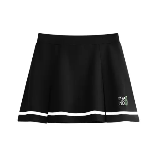 P.R IND 블랙 여성 캐주얼 숏 스커트
