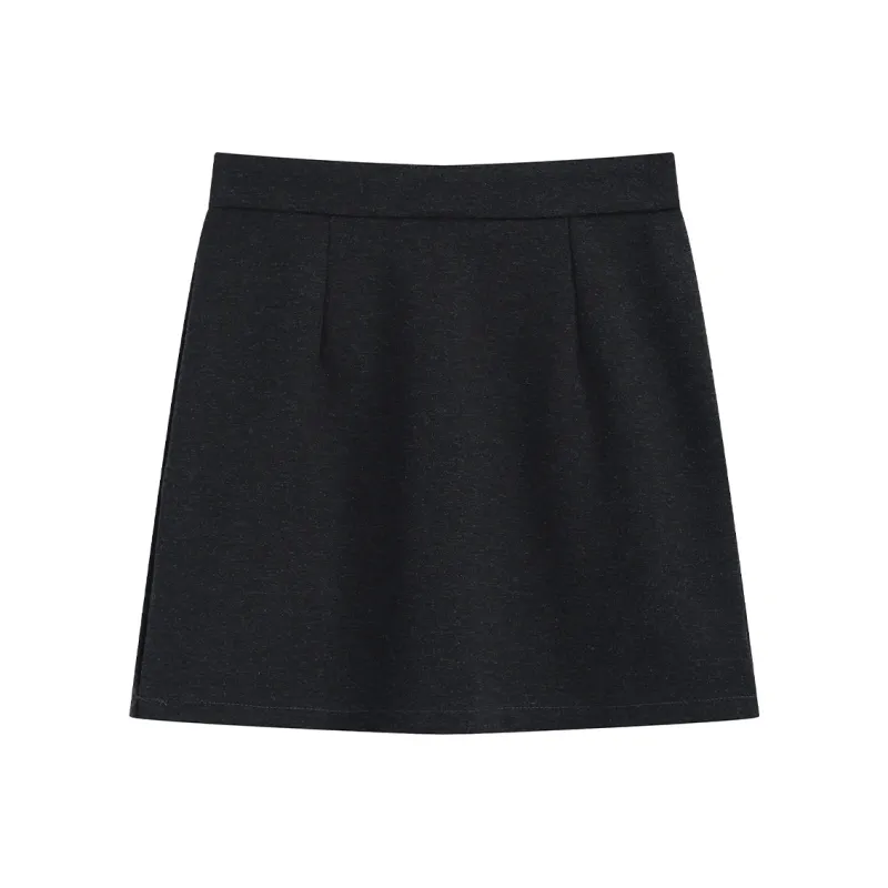 SNZX Casual Short Skirts Women's Gray-0