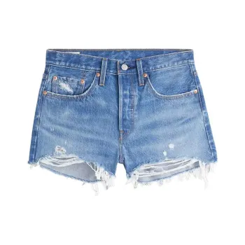 Levis Distressed Jean Shorts