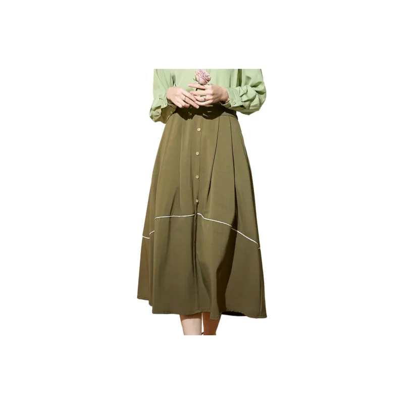 SMEN Casual Long Skirts Women's-7