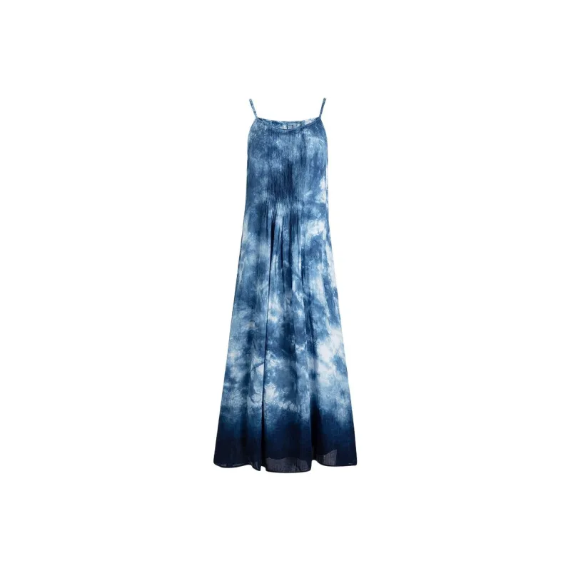 A LIFE ON THE LEFT Slip Dress Women's Plant Blue-0