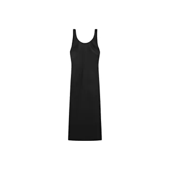 Massimo Dutti Slip Dress Women's Black