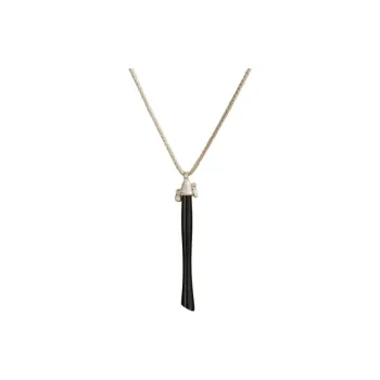 OLIO E ACETO 925 Sterling Silver Necklaces Unisex Black/Gray
