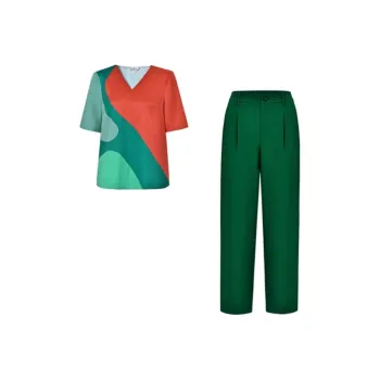 DIFFIE RIEGER Casual Suit Women's Color Blocking