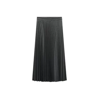 ZARA Casual Long Skirt Women's Coal Gray