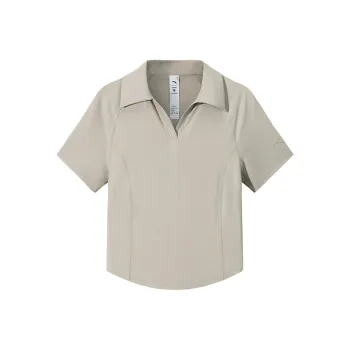 Anta Variety Training Collection Polo Shirt Women's Turquoise Jade Green