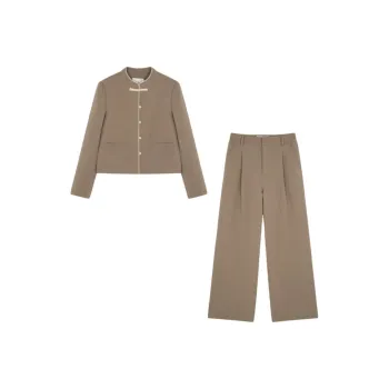 IHIMI Casual Suit Women's Khaki