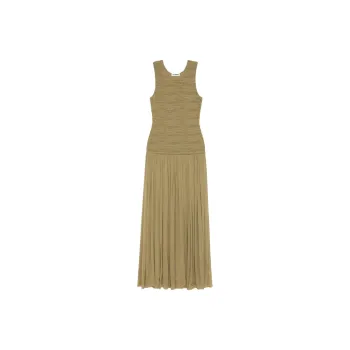 JIL SANDER Crepe Sleeveless Maxi Dress