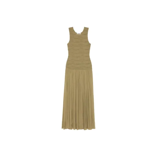 JIL SANDER Crepe Sleeveless Maxi Dress