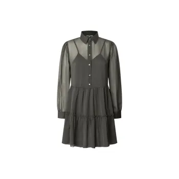Pepe Jeans Long Sleeved Dress Women's Green